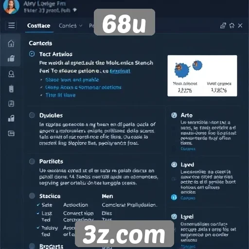 Análise da interface do site 68u