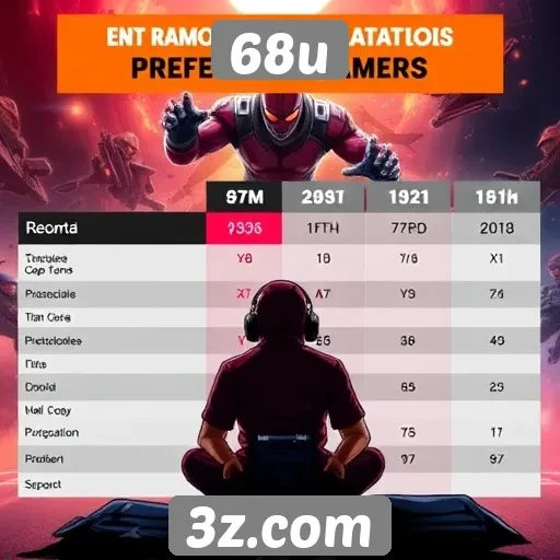 Comparação entre 68u e plataformas concorrentes